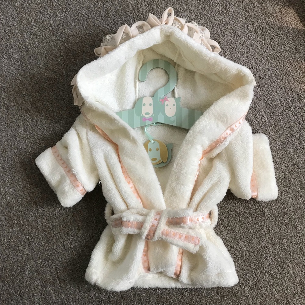 NWT Dog clothes Moshiqa Principessa Dog Bathrobe - Picture 6 of 8